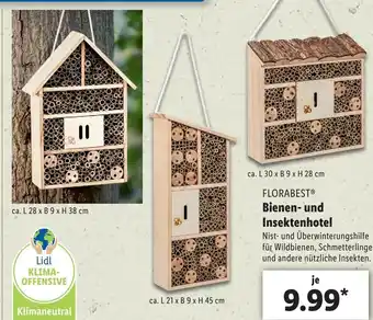 Lidl Florabest Bienen und Insektenhotel Angebot