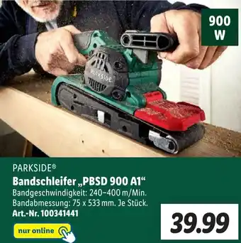 Lidl Parkside Bandschleifer PBSD 900 A1 Angebot