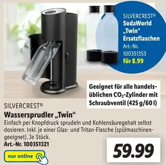 Lidl Silvercrest Wassersprudler Twin Angebot