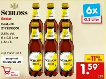 Netto Marken-Discount Schloss Radler Angebot