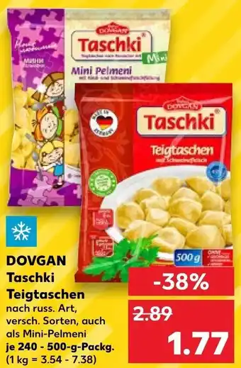 Kaufland Dovgan Taschki Teigtaschen 240-500 g Packg. Angebot