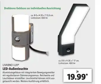 Lidl Livarno Lux LED Außenleuchte Angebot
