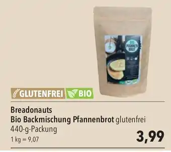 CITTI Markt Breadonauts Bio Backmischung Pfannenbrot 440g Angebot