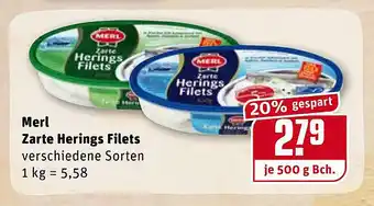 REWE Merl Zarte Herings Filets Angebot