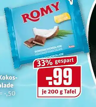 REWE Romy Kokosblade Angebot