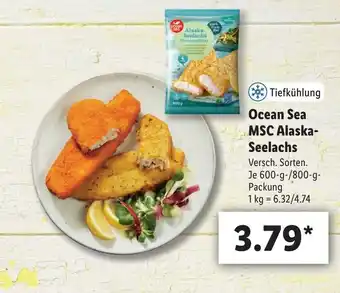 Lidl Ocean Sea MSC Alaska Seelachs 600g Angebot