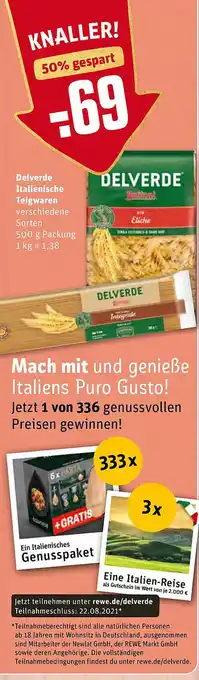 REWE Delverde Italienische Teigwaren Angebot