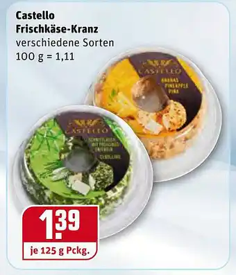 REWE Castello Frischkäse-kranz Angebot