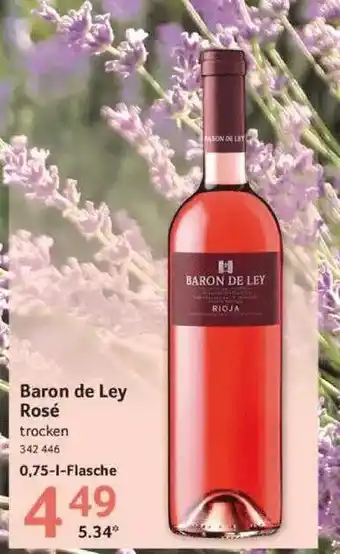 Selgros Baron De Ley Rosé Angebot