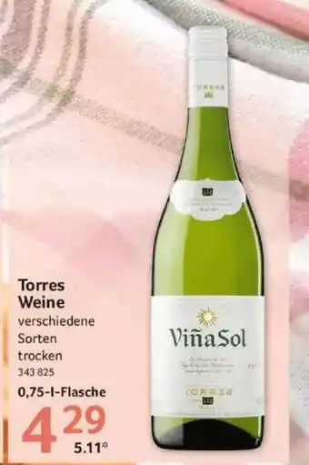 Selgros Torres Weine Angebot