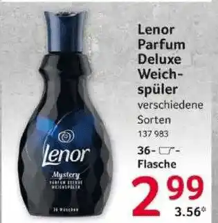 Selgros Lenor Parfum Deluxe Weichspüler Angebot