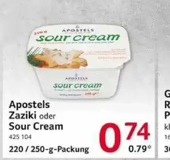 Selgros Apostels Zaziki Oder Sour Cream Angebot