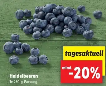 Lidl Heidelbeeren 250g Angebot