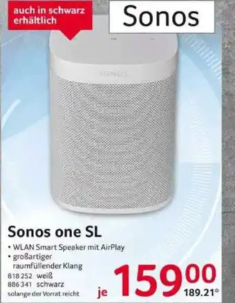 Selgros Sonos One SL Angebot