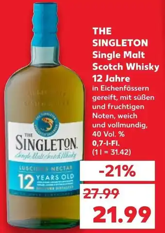 Kaufland The Singleton Single Malt Scotch Whisky 12 Jahre 0,7 L-Fl. Angebot