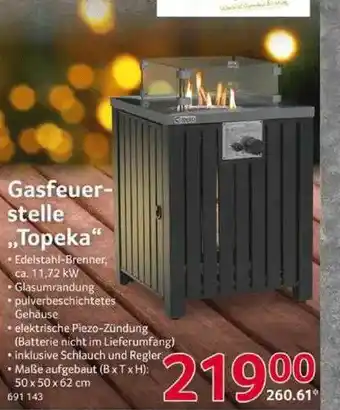 Selgros Gasfeuerstelle „topeka” Angebot