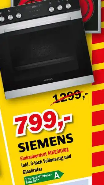 Walgenbach Siemens Einbauherdset Mke3kv61 Angebot