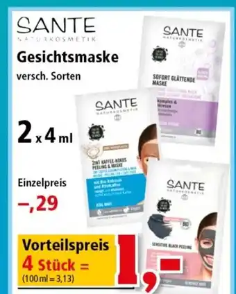 Thomas Philipps Sante Gesichtsmaske 2*4ml Angebot