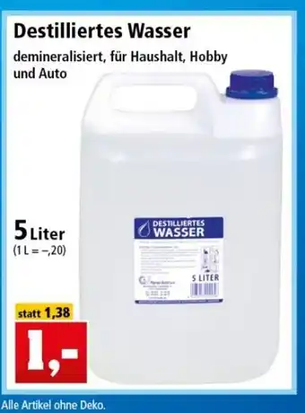 Thomas Philipps Destilliertes Wasser 5L Angebot