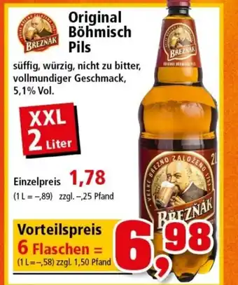 Thomas Philipps Breznak Original Bohmisch Pils 2L Angebot