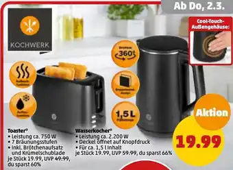 PENNY Toaster oder wasserkocher Angebot