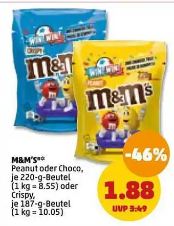 PENNY M&m's peanut oder choco Angebot