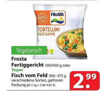 Famila Nord Ost Frosta fertiggerichts vegan fisch vom fled Angebot