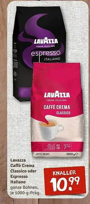 nahkauf Lavazza caffè crema classico oder espreeso italiano Angebot