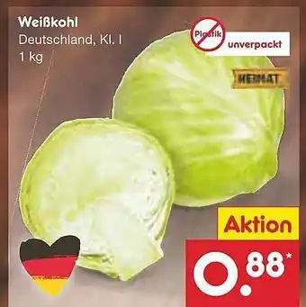 Netto Marken-Discount Weißkohl Angebot