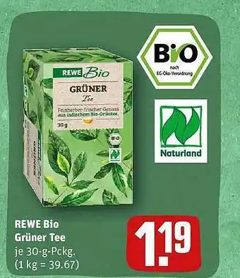 REWE Rewe bio grüner tee Angebot