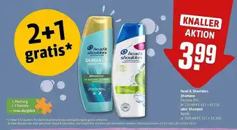 REWE Head & shoulders shampoo 2+1 gratis Angebot