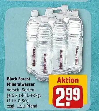 REWE Black forest mineralwasser Angebot