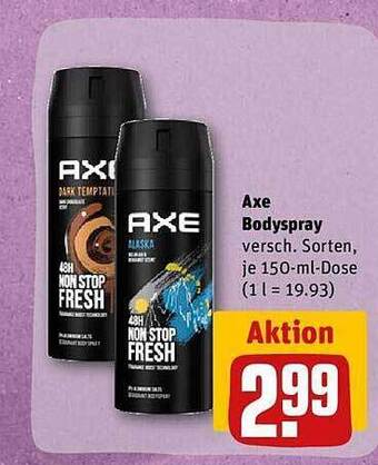 REWE Kaufpark Axe bodyspray Angebot