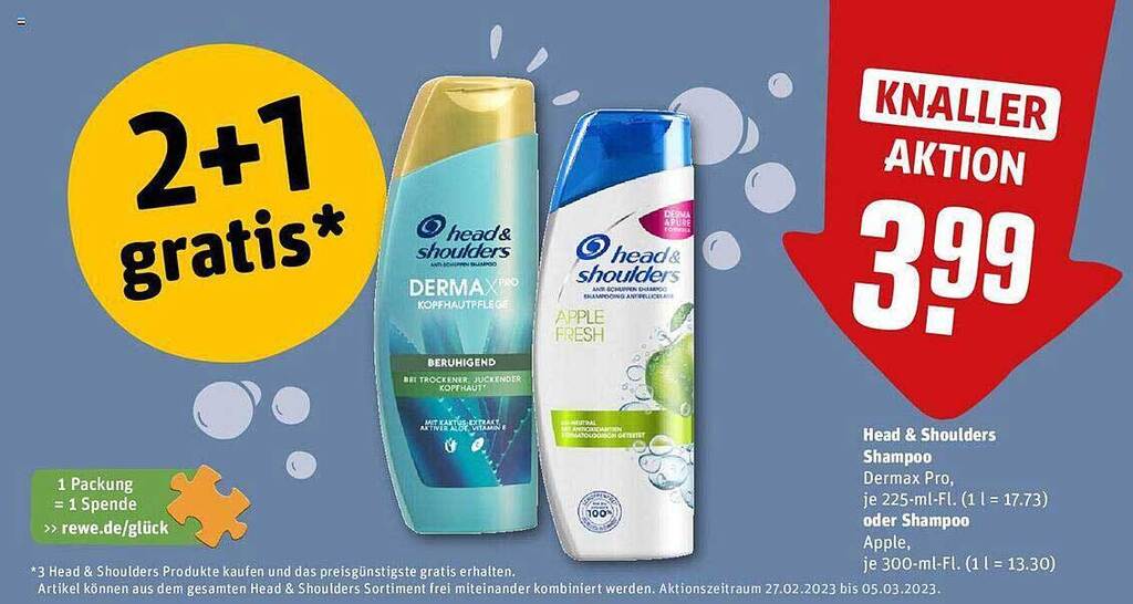 Head & shoulders shampoo oder shampoo Angebot bei REWE Kaufpark