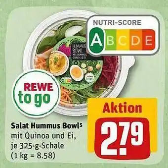 REWE Kaufpark Salat hummus bowl Angebot