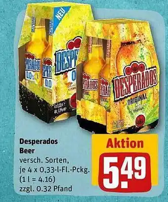 REWE Kaufpark Desperados beer Angebot