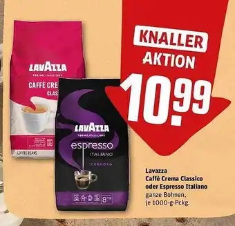 REWE Kaufpark Lavazza caffè crema classico oder espresso italiano Angebot