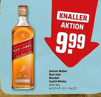 REWE Kaufpark Johnnie walker red label blended scotch whisky Angebot