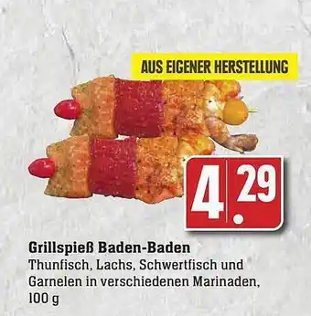 Scheck-in-Center Grillspieß baden-baden Angebot