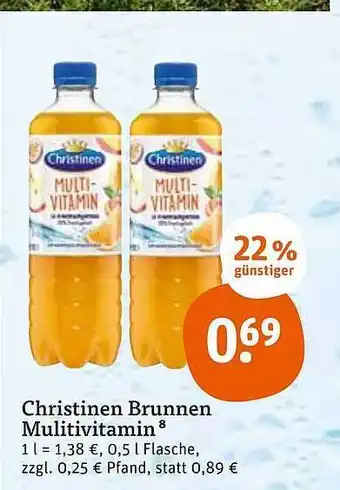 tegut Christinen brunnen multivitamin Angebot