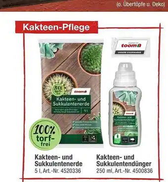 toom Baumarkt Kakteen- und sukkulentenerde kakteen- und sukkulentendünger Angebot