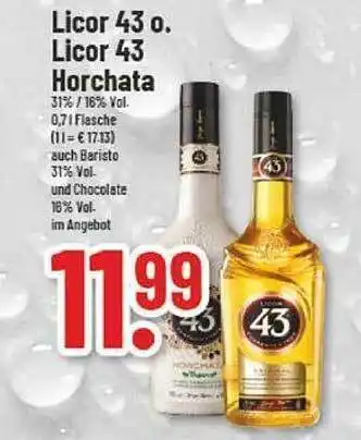 trinkgut Licor 43 oder horchata Angebot