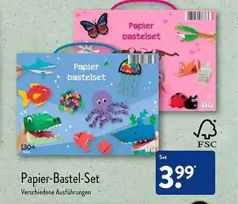 Aldi Nord Papierbastelset Angebot