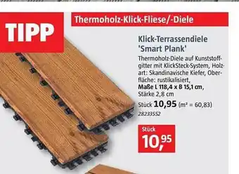 Bauhaus Klick-terrassendiele 'smart plank' Angebot