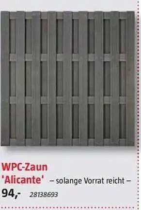 Bauhaus Wpc-zaun 'alicante' Angebot