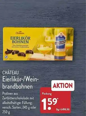 Aldi Nord Château eierlikör- wein-brandbohnen Angebot