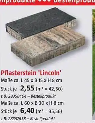 Bauhaus Pflasterstein 'lincoln' Angebot