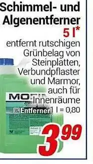 CENTERSHOP Schimmel- und algenentferner 5l Angebot