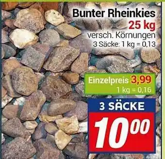 CENTERSHOP Bunter rheinkies 25kg Angebot