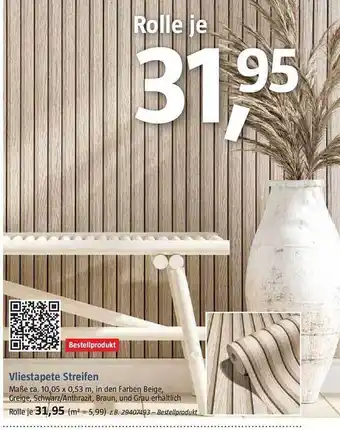 Bauhaus Vliestapete streifen Angebot